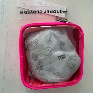 Neon pink clear mini pouch from Stoney Clover Lane
